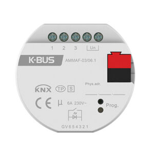 KNX Multi-function Actuator Mini 3-Fold, 6A