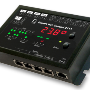 Monitoring system with 4 relay outputs and 12 signal inputs
