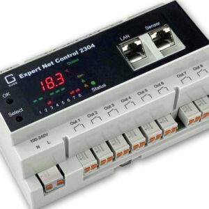 IP relay control with 8 channels and 8 signal inputs