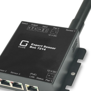 LAN sensor with relay output and signal input for environment monitoring
