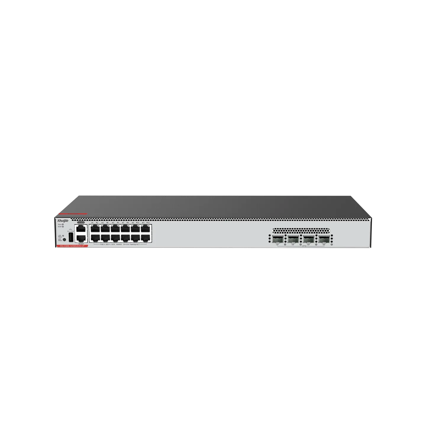 RG-CS86-12XMG4VS-UP 12-Port Multi-GE PoE Switch with Cloud Management, Full 1GE/2.5GE/5GE/10GE, 4-Port 25GE Uplink