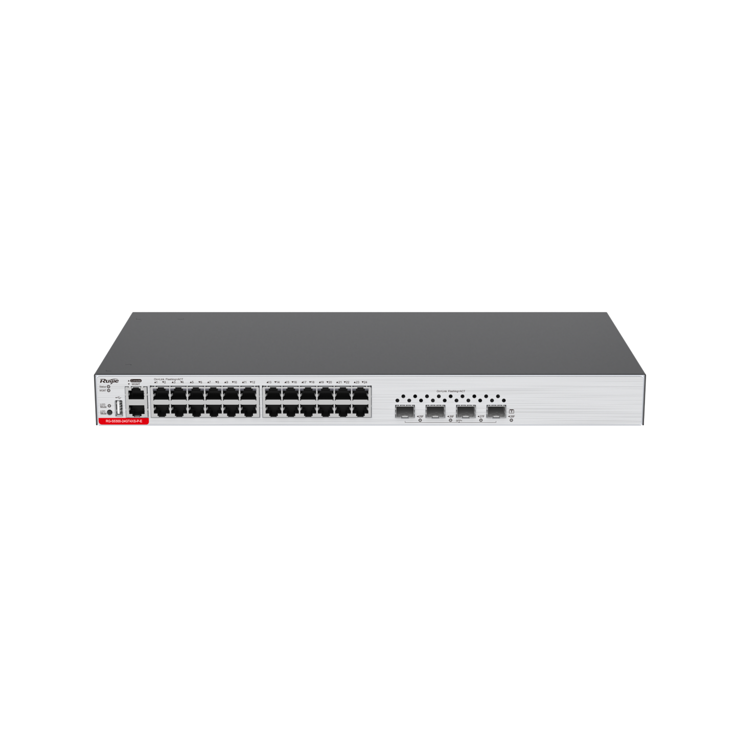 RG-S5300-24GT4XS-P-E 24-Port GE Layer 3 Managed PoE Access Switch, 4-Port 10GE Uplink