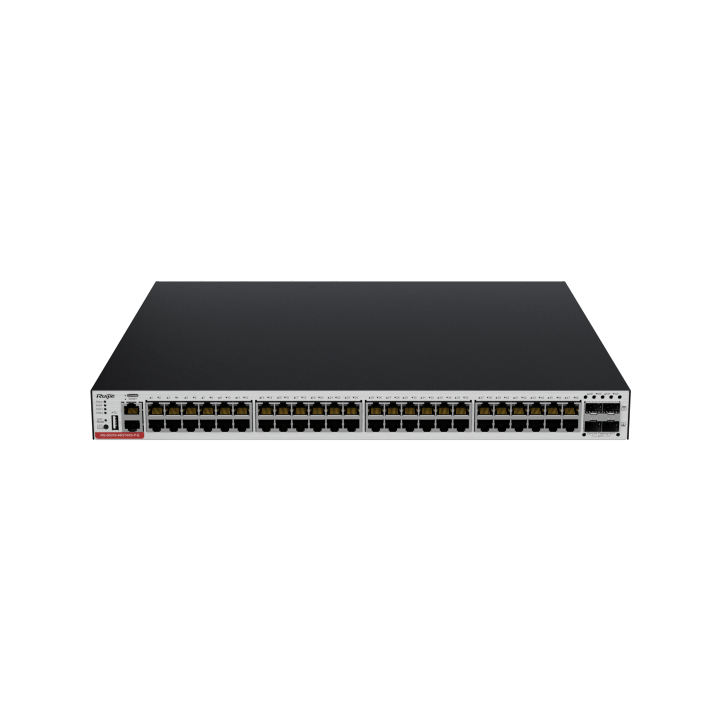 RG-CS83-48GT4XS-PD 48-Port 1GE RJ45 Layer 3 Managed Access Switch with PoE+, 4-Port 10GE Uplink