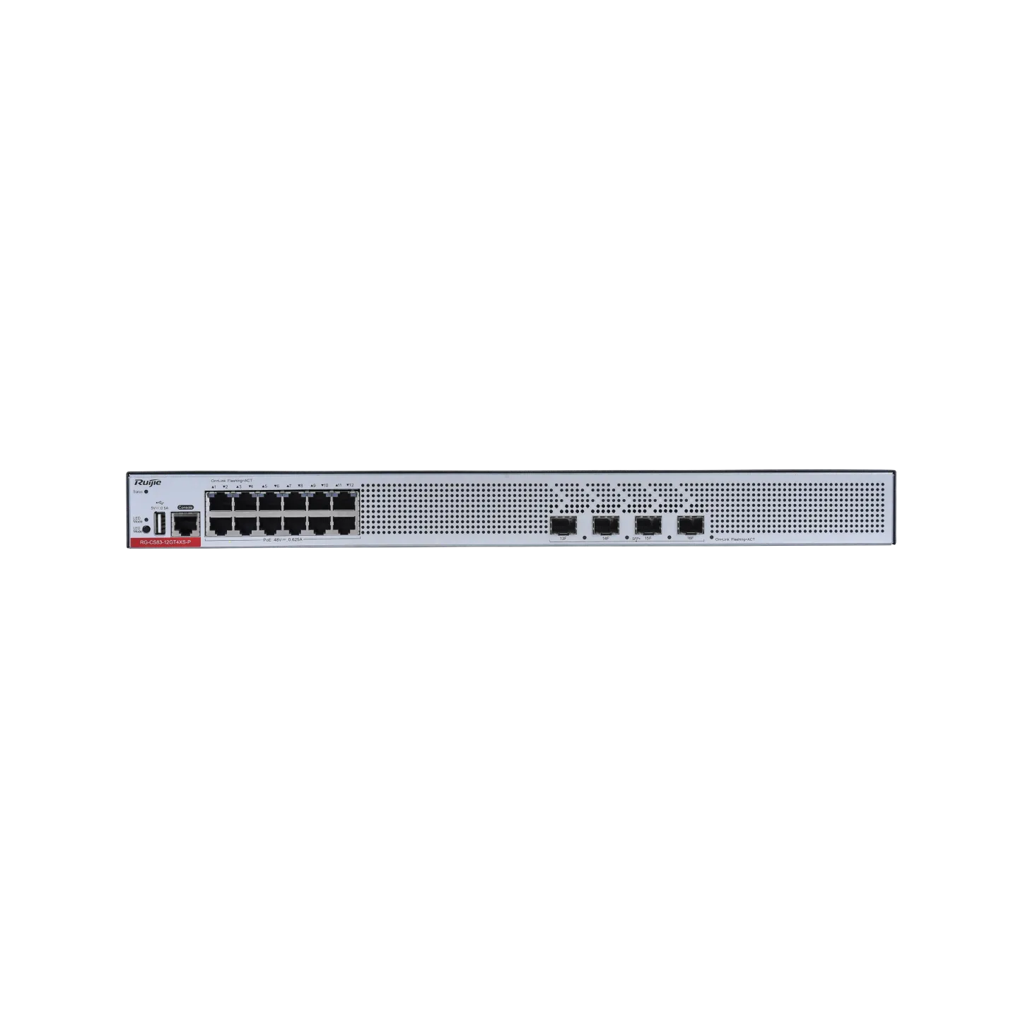 RG-CS83-12GT4XS-P 12-Port 1GE RJ45 Layer 3 Managed Access Switch with PoE+, 4-Port 10GE Uplink