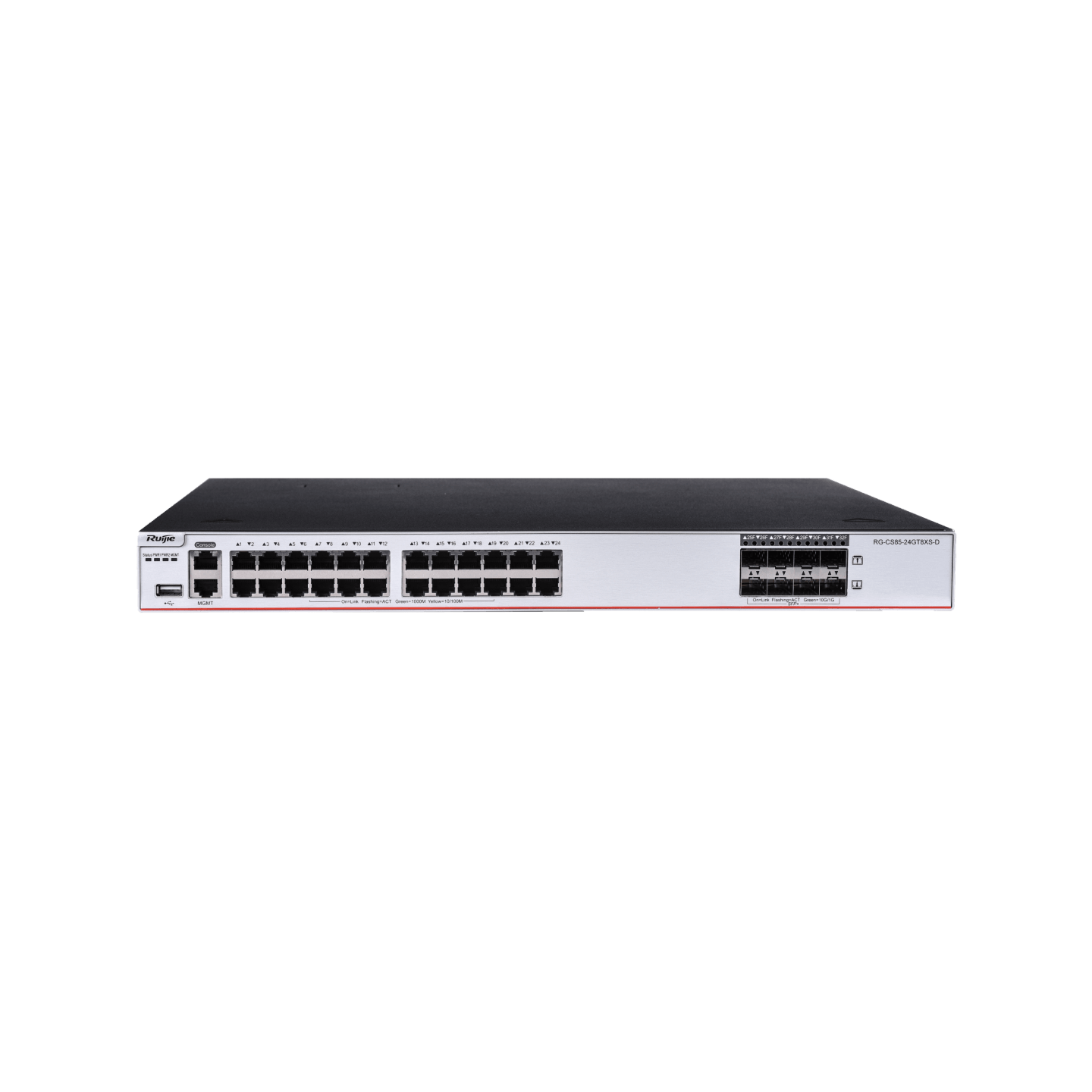 RG-CS85-24GT8XS-D 24-Port 1GE RJ45 Layer 3 Enterprise-Class Core or Aggregation Switch, 8-Port 10GE Uplink
